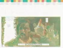 Frankreich 100 Francs - Balzac 1980 - Proof recto verso without watermark and colors code - UNC