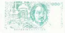 Frankreich 100 Francs - Balzac 1980 - Proof taille douce with watermark cut - Echantillon - UNC