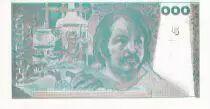 Frankreich 100 Francs - Balzac 1980 - Proof withtout watermark - Echantillon - AU+