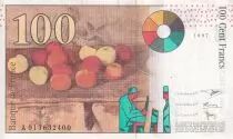 Frankreich 100 Francs - Cezanne - 1997 - Letter A - P.158