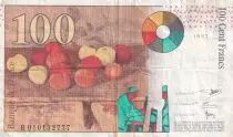 Frankreich 100 Francs - Cezanne - 1997 - Letter R - P.158