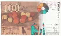 Frankreich 100 Francs - Cezanne - 1997 - Serial Q031