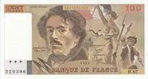 Frankreich 100 Francs - Delacroix  - 1983 - Serial H.67