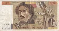 Frankreich 100 Francs - Delacroix - 1978 - Serial A.2 - P.154