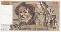 Frankreich 100 Francs - Delacroix - 1978 - Serial K.2 - P.154