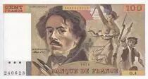Frankreich 100 Francs - Delacroix - 1978 - Serial O.4 - P.154