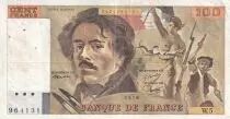 Frankreich 100 Francs - Delacroix - 1978 - Serial W.5 - P.154