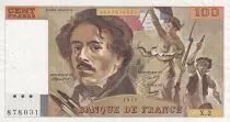 Frankreich 100 Francs - Delacroix - 1978 - Serial X.2 - Crossed out letters \ CENT FRANCS\  - P.154
