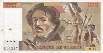 Frankreich 100 Francs - Delacroix - 1979 - Serial M.15