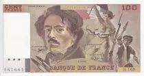 Frankreich 100 Francs - Delacroix - 1990 - Serial H.169 - P.154