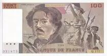 Frankreich 100 Francs - Delacroix - 1990 - Serial Q.177 - P.154