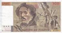 Frankreich 100 Francs - Delacroix - 1991 - Serial M.204 - P.154