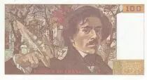 Frankreich 100 Francs - Delacroix - 1991 - Serial O.186