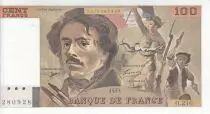 Frankreich 100 Francs - Delacroix - 1993 - Serial o.210 - Faute
