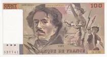 Frankreich 100 Francs - Delacroix - 1993 - Serial Q.236 - P.154