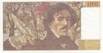 Frankreich 100 Francs - Delacroix - Large watermark - 1991 - Series O.170