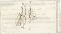 Frankreich 100 francs - French bank receipt - Serial 155 - 1858