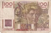 Frankreich 100 Francs - Jeune Paysan - 17-07-1947 - Serial H.203 - P.128