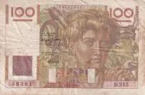 Frankreich 100 Francs - Jeune Paysan - 17-07-1947 - Serial H.203 - P.128