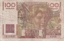 Frankreich 100 Francs - Jeune Paysan - 17-07-1947 - Serial H.203 - P.128