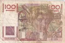 Frankreich 100 Francs - Jeune Paysan - 17-07-1947 - Serial H.203 - P.128