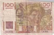 Frankreich 100 Francs - Jeune Paysan - 17-07-1947 - Serial H.203 - P.128