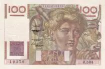 Frankreich 100 Francs - Jeune Paysan - Reversed watermark - 01-04-1954 - Serial O.564 - P.128