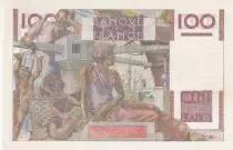 Frankreich 100 Francs - Jeune Paysan - Reversed watermark - 01-04-1954 - Serial O.564 - P.128