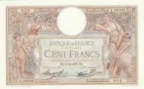 Frankreich 100 Francs - Luc Olivier Merson - 02-12-1937 - Serial V.56039
