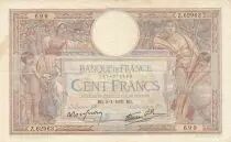 Frankreich 100 Francs - Luc Olivier Merson - 05-01-1939 - Serial Z.62963