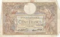 Frankreich 100 Francs - Luc Olivier Merson - 11-10-1928 - Serial U.22959