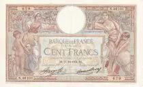 Frankreich 100 Francs - Luc Olivier Merson - 15-04-1937 - Serial C.53816 - P.69