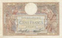 Frankreich 100 Francs - Luc Olivier Merson - 21-10-1937 - Series Q.55722