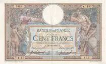 Frankreich 100 Francs - Luc Olivier Merson - 24-11-1909 - Serial Y.1153 - P.71
