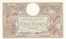 Frankreich 100 Francs - Luc Olivier Merson - 25-04-1935 -  Serial P.48178