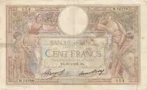 Frankreich 100 Francs - Luc Olivier Merson - 27-05-1937 - Serial M.54229