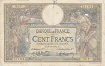 Frankreich 100 Francs - Luc Olivier Merson - 30-08-1924 - Serial  T.11116