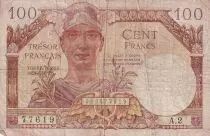 Frankreich 100 Francs - Mercury - A.2 - Serial A.2 - VG to F - M.9