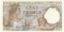 Frankreich 100 Francs - Sully - 13-03-1941 - Serial V.19858