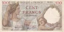 Frankreich 100 Francs - Sully - 14-09-1939 - Serial W.811 - P.94