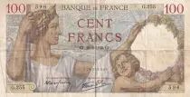 Frankreich 100 Francs - Sully - 22-06-1939 - Serial G.255 - P.94