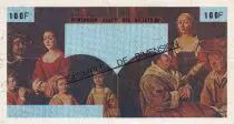 Frankreich 100 Francs - Test note - Dimension exacte des billets - Uniface - without serial and watermark