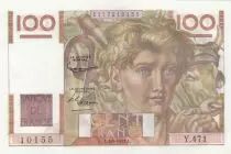 Frankreich 100 Francs - Young  Farmer - 04-09-1952 - Serial Y.471