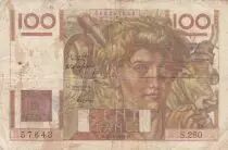 Frankreich 100 Francs - Young farmer - 02-12-1948 - Serial S.280
