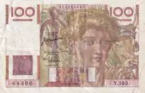 Frankreich 100 Francs - Young farmer - 16-11-1950 - Serial Y.393 - P.128
