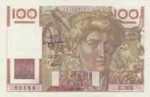 Frankreich 100 Francs - Young farmer - 17-02-1949 - Serial U.305