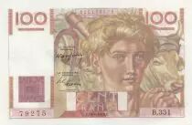 Frankreich 100 Francs - Young Farmer - 19-05-1949 - Serial B.331