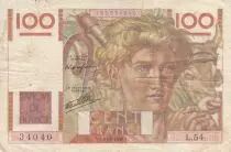 Frankreich 100 Francs - Young farmer - 31-05-1946 - Serial L.54