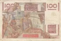 Frankreich 100 Francs - Young farmer - 31-05-1946 - Serial L.54