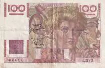 Frankreich 100 Francs - Young farmer- 16-11-1950 - Serial L.383 - P.128
